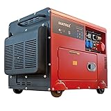 Matrix Notstromaggregat Stromerzeuger Stromaggregat Stromgenerator Diesel 400V silent leise AVR | PG 6000-D-silent |...