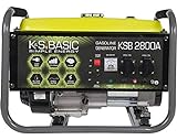KSB Stromerzeuger KSB 2800А - Aluminium Benzin Generator 6,5 PS - 4-Takt Benzinmotor mit automatischer Spannungsregler...